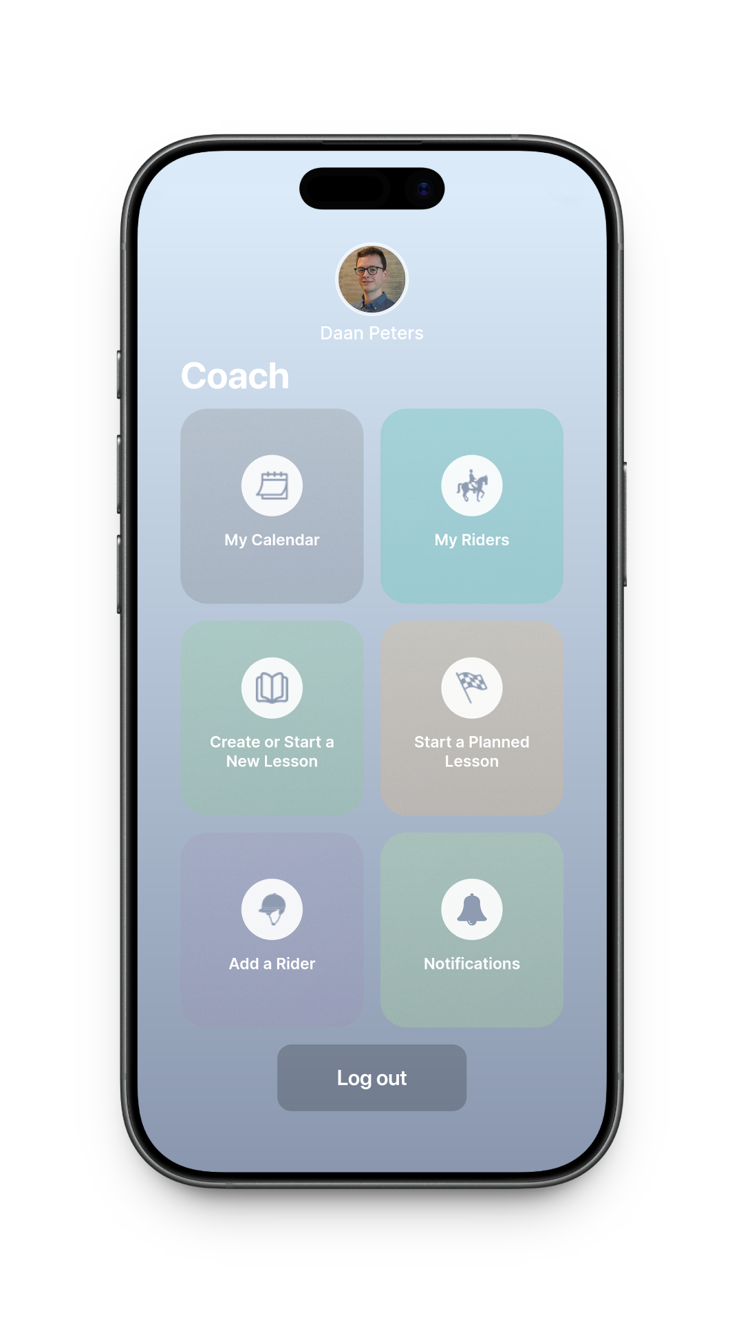 Dressage Coach coach dashboard.
