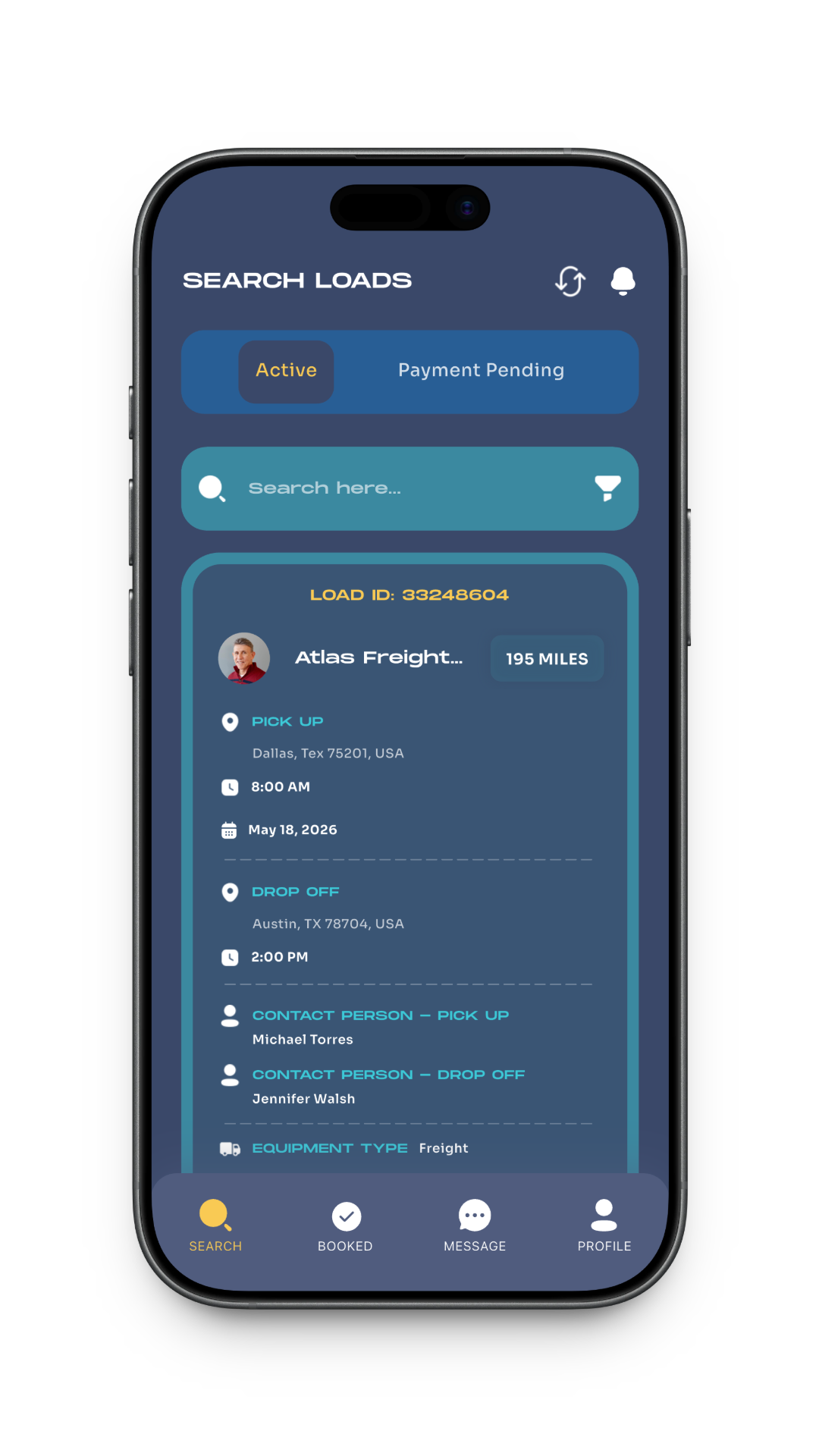 Rhino Solutions search loads home device mockup.